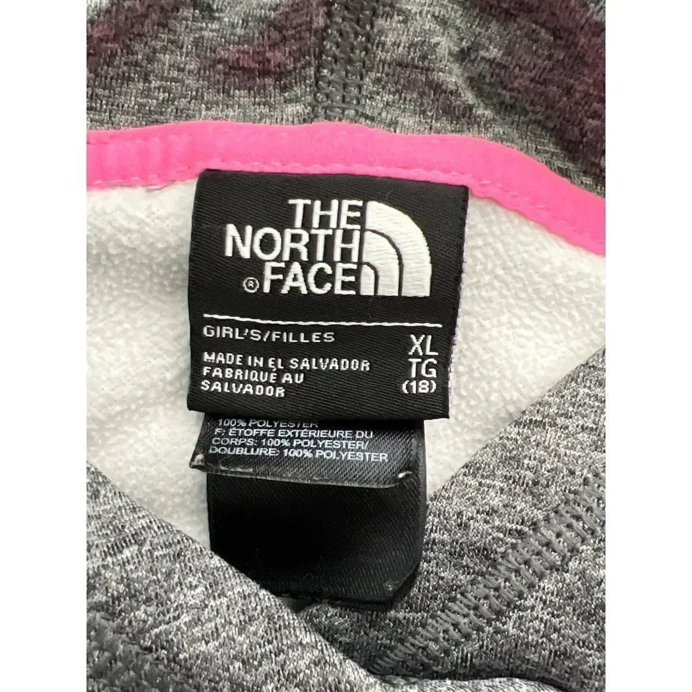 The North Face Girls Gray Hoodie Sweater Size XL